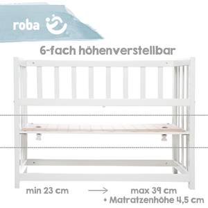 Stubenbett 3 in 1 Miffy Weiß - Holzwerkstoff - Textil - 50 x 72 x 95 cm
