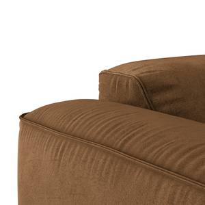 2-Sitzer Sofa HUDSON Microfaser Teda: Braun