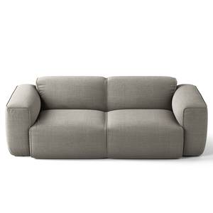 2-Sitzer Sofa HUDSON Webstoff Reeni: Hellgrau