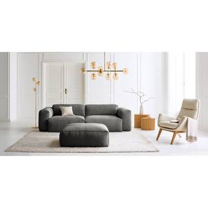 3-Sitzer Sofa HUDSON Bouclé Stoff Bony: Grau