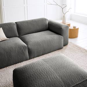 3-Sitzer Sofa HUDSON Bouclé Stoff Bony: Grau