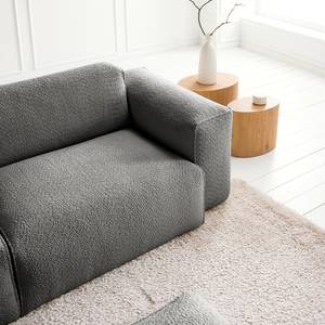 3-Sitzer Sofa HUDSON Bouclé Stoff Bony: Grau