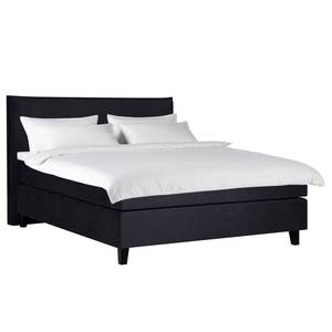 Boxspringbett Langfort Schwarz - 160 x 210cm