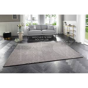 Tapis Optik Panglao Polyester / Polypropylène - Gris - 160 x 230 cm