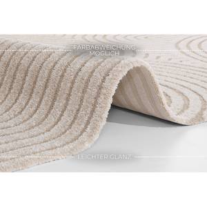 Kurzflorteppich Optik Panglao Polyester / Polypropylen - Creme - 200 x 290 cm