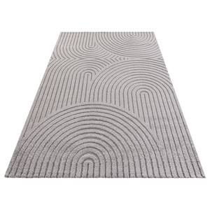 Laagpolig vloerkleed Optik Panglao polyester/polypropeen - Grijs - 200 x 290 cm