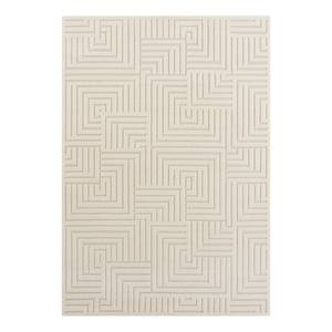 Laagpolig vloerkleed Optik Manipu polyester/polypropeen - Crèmekleurig/beige - 80 x 150 cm