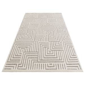 Tapis Optik Manipu Polyester / Polypropylène - Crème / Gris - 200 x 290 cm