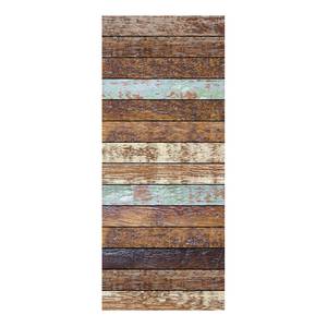 Tapis de couloir Matteo Treibholz Vinyle - Marron / Bleu - 50 x 120 cm