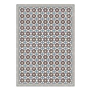 Tapis en vinyle Matteo Carrelage III Vinyle - Bleu - 170 x 240 cm