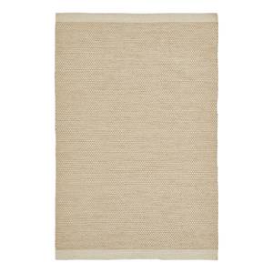 Wollen vloerkleed Visby wol/katoen - Crèmekleurig/beige - 120 x 170 cm