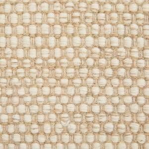 Wollen vloerkleed Visby wol/katoen - Crèmekleurig/beige - 65 x 130 cm