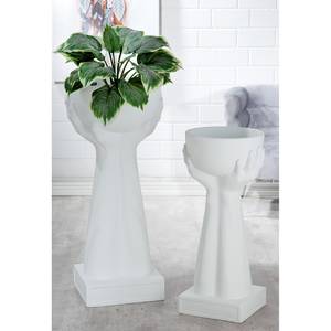 Plantenbak Hands II fiberglas - wit - 45cm x 105cm x 43cm - 45 x 105 cm