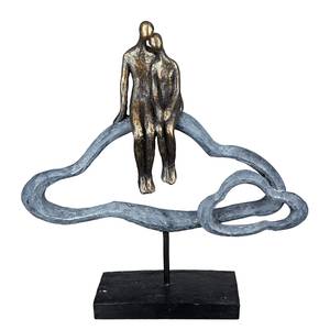 Sculptuur Lovecloud kunsthars - grijs - 31cm x 32cm x 8cm