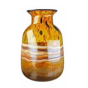 Vase Noli Farbglas - Braun - 20cm x 33cm x 20cm - Höhe: 33 cm