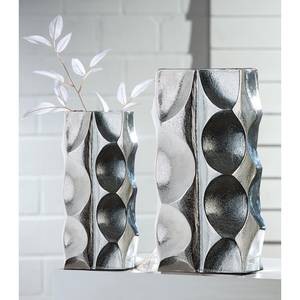 Vase Titan Aluminium - Silber - 14cm x 29cm x 7cm - 14 x 29 cm