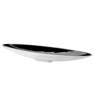 Schaal Gloss aluminium - zwart - 39cm x 6cm x 10cm