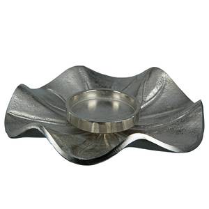 Kaarsenhouder Float aluminium - zilverkleurig - 23cm x 6cm x 23cm
