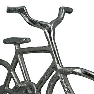 Fahrrad auf Base Aluminium - Silber - 35cm x 28cm x 13cm