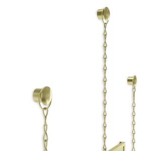 Fotohänger Fotochain Eisen - Brass - 24,765cm x 31,115cm x 7,62cm - Gold / Messing