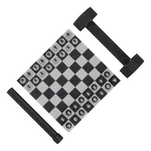 Schach-Set Rolz Polyethylen / Buche - Schwarz - 30,48cm x 2,54cm x 30,48cm