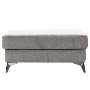 Gestoffeerde hocker Dearborn Chenille Alix: Grijs