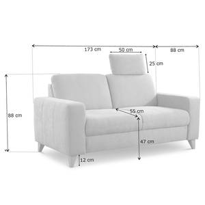 Sofa Gothem (2-Sitzer) Webstoff Palila: Hellblau