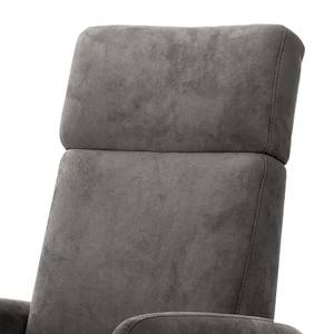 Relaxfauteuil Gosport Microvezel Flavie: Grijs - Relaxfunctie - Zonder opstahulp - Elektrisch verstelbaar: 2 motoren met kabel