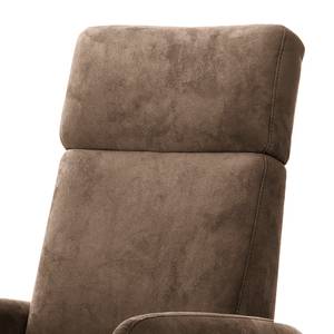 Fauteuil relax Gosport Microfibre Flavie: Nougat - Fonction relaxation - Sans aide au redressement - Réglage électrique : 2 moteurs avec batterie