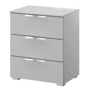 Table de chevet SKØP x3 Gris soie - Largeur : 50 cm - Chrome