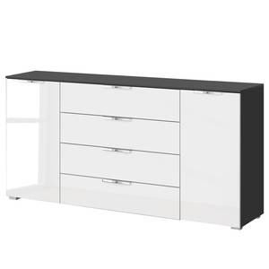 Commode SKØP x4+2 Blanc brillant / Graphite - Chrome