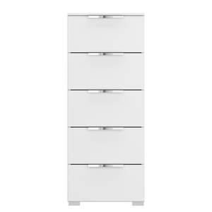 Buffet SKØP x5 Blanc alpin - Largeur : 40 cm - Chrome