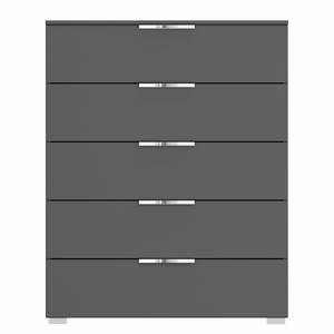 Buffet SKØP x5 Graphite - Largeur : 80 cm - Chrome