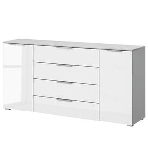 Sideboard SKØP x4+2 Hochglanz Weiß / Seidengrau - Korpusfarbe