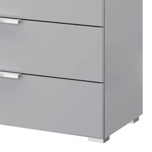 Buffet SKØP x4 Gris soie - Largeur : 80 cm - Chrome