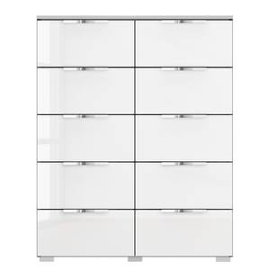 Buffet SKØP x10 Blanc brillant / Gris soie - Chrome