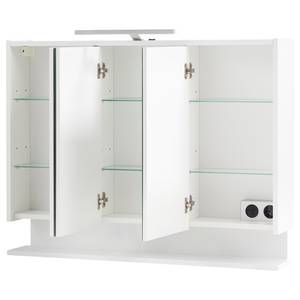 Armoire de toilette Flag II Éclairage intégré - Blanc - Largeur : 94 cm