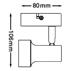 Wandleuchte Sub Eisen - 1-flammig