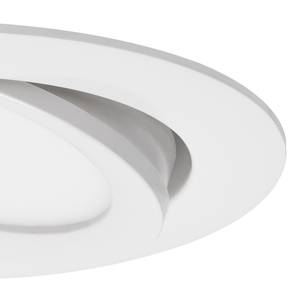 LED-Einbauleuchte Flat in I (3er-Set) Polycarbonat - 3-flammig - Weiß - Durchmesser: 11 cm