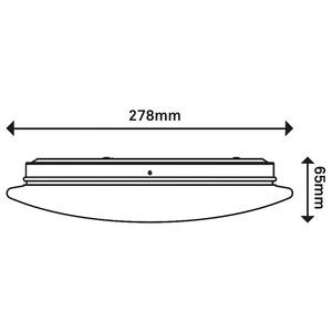 LED-Deckenleuchte Sterre Polycarbonat - 1-flammig - Durchmesser: 28 cm