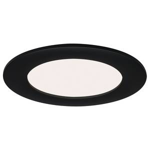 LED-Einbauleuchte Flat in I (3er-Set) Polycarbonat - 3-flammig - Schwarz - Durchmesser: 12 cm