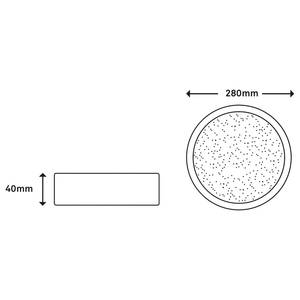 LED-Deckenleuchte Runa II Polycarbonat / Eisen - 1-flammig - Weiß