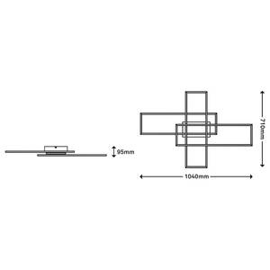 LED-Deckenleuchte Frame I Polycarbonat / Eisen - 1-flammig