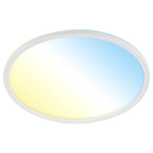 LED-Deckenleuchte Slim S I Polycarbonat - 1-flammig - Weiß - Durchmesser: 42 cm