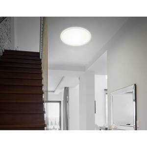 LED-Deckenleuchte Slim S I Polycarbonat - 1-flammig - Weiß - Durchmesser: 42 cm