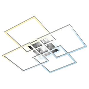 LED-Deckenleuchte Frame S II Polycarbonat / Eisen - 1-flammig - Silber