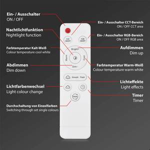 LED-Deckenleuchte Barnys Polycarbonat / Eisen - 1-flammig