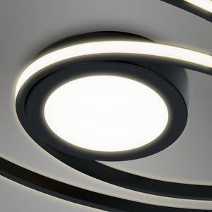 LED-Deckenleuchte Frame Curl I Polycarbonat / Eisen - 1-flammig - Schwarz