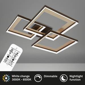 LED-Deckenleuchte Frame Blend II Polycarbonat / Eisen - 1-flammig - Gold