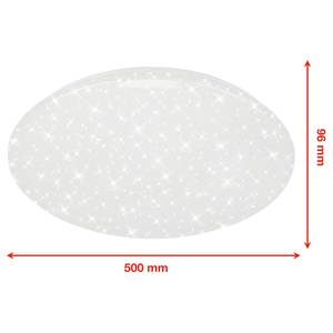 LED-Deckenleuchte Libra Polycarbonat / Eisen - 1-flammig - Durchmesser: 50 cm